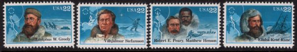 USA - 1986 'POLAR EXPLORERS' Set of 4 MNH [E3613]