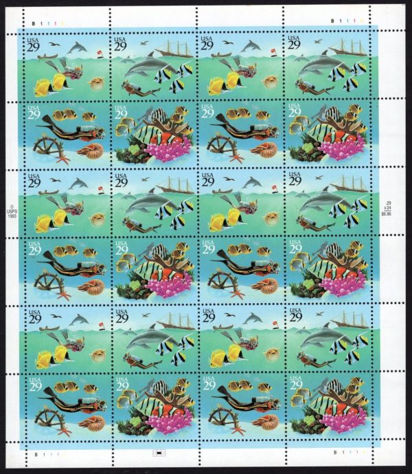 USA - 1994 'WONDERS OF THE SEA' Set of 4 MNH [E3935]