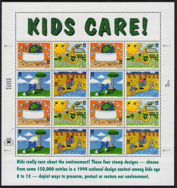 USA - 1995 '25th ANNIVERSARY OF EARTH DAY' Sheetlet MNH [E3937]