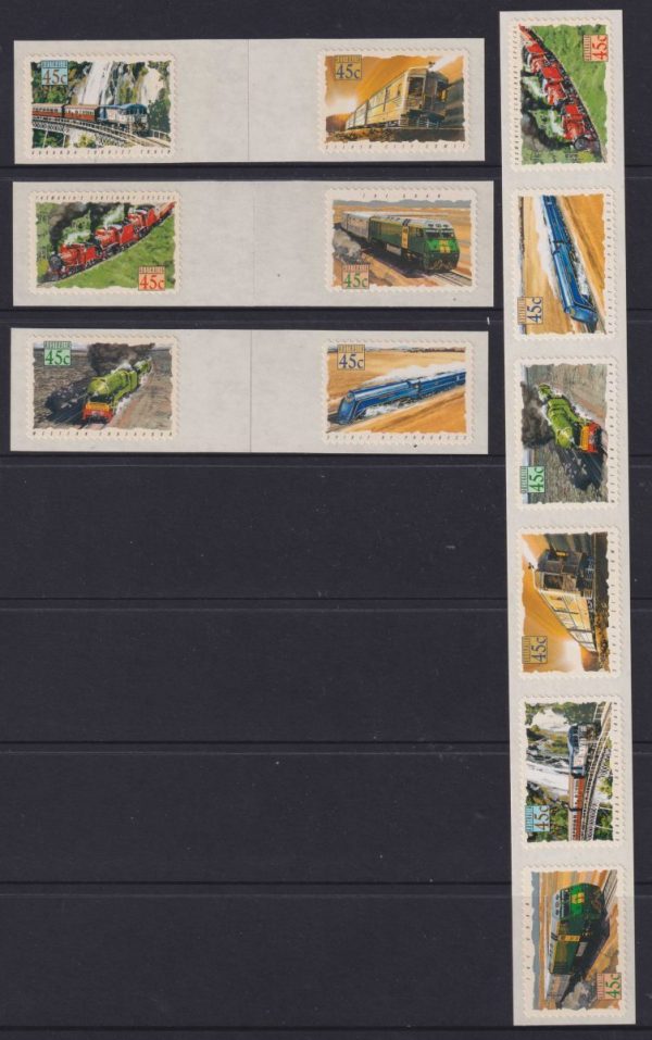 AUSTRALIA - 1993 'TRAINS' Self Adhesive Collector Set Mint [E4400]