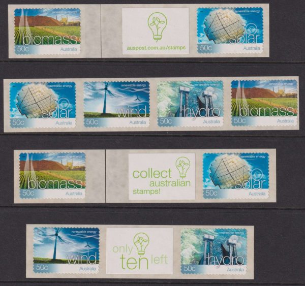 AUSTRALIA - 2004 'RENEWABLE ENERGY' Self Adhesive Collector Set Mint [E6189]