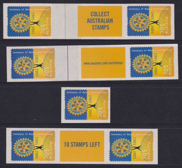 AUSTRALIA - 2005 'CENTENARY OF ROTARY INTERNATIONAL' Self Adhesive Collector Set Mint [E4394]