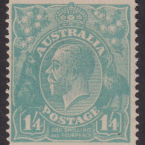 AUSTRALIA - 1920 KGV Single Wmk 1/4d 'TURQUOISE' SG 66 MLH Cv $300 [E4221]