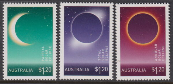 AUSTRALIA - 2023 'SOLAR ECLIPSE' Set of 3 MNH [E4692]