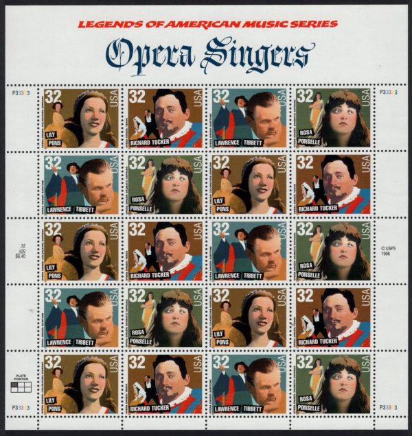 USA - 1997 'OPERA SINGERS' Sheetlet MNH [E4443]