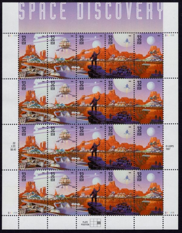 USA - 1998 'FUTURE OF SPACE TRAVEL' Sheetlet MNH [E4451]