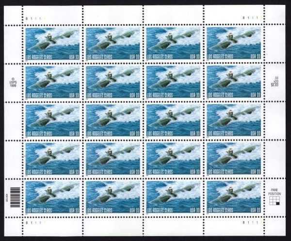 USA - 2000 'CENTENARY OF US NAVAL SUBMARINES' Sheetlet MNH [E4479]
