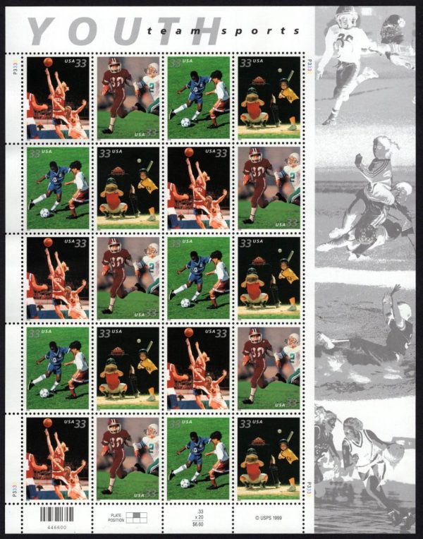 USA - 2000 'YOUTH TEAM SPORTS' Sheetlet MNH [E4449]