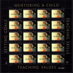 USA - 2002 'MENTORING A CHILD' Self Adhesive Sheet MINT [E4501]