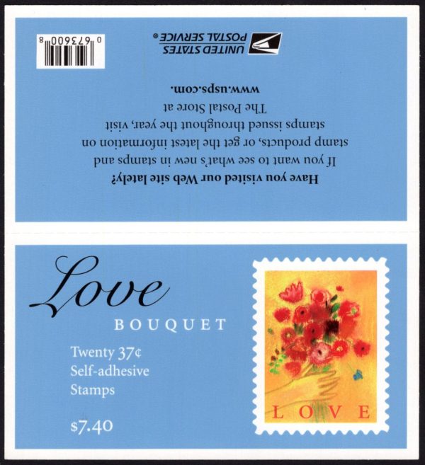 USA - 2005 'GREETINGS - POPPIES' Self Adhesive Booklet MINT [E4509]