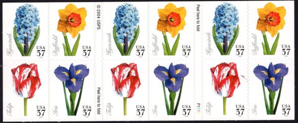 USA - 2005 'SPRING FLOWERS' Self Adhesive Booklet MINT [E4435]