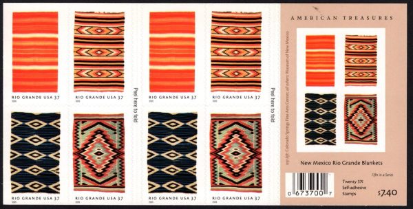 USA - 2005 'MEXICAN BLANKETS' Self Adhesive Booklet MINT [E4508]