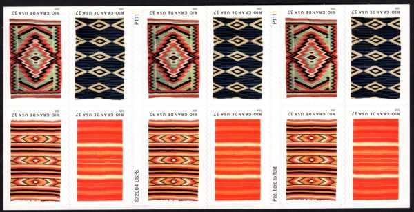 USA - 2005 'MEXICAN BLANKETS' Self Adhesive Booklet MINT [E4508]