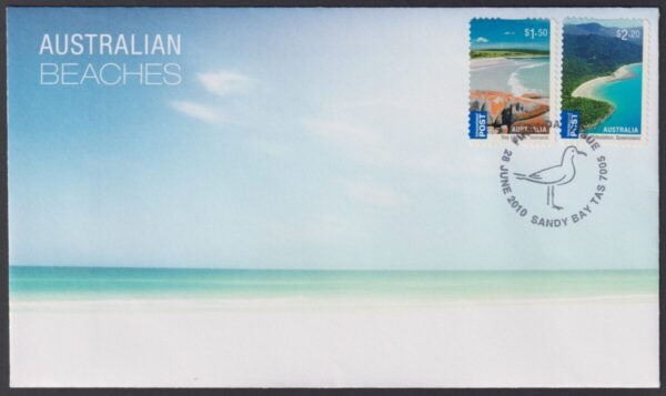 AUSTRALIA - 2010 'AUSTRALIAN BEACHES' International Self Adhesive First Day Cover [E5210]