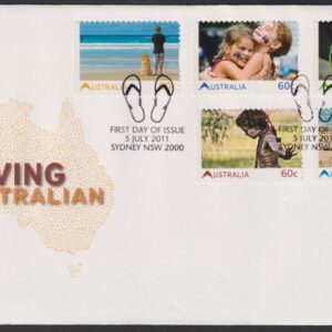 AUSTRALIA - 2011 'LIVING AUSTRALIAN' Self Adhesive First Day Cover [E5182]