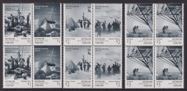 AAT - 2016 'HURLEY'S JOURNEY' Set in Blocks MNH [E5219]