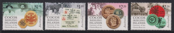 COCOS (KEELING) ISLANDS - 2020 'CURRENCY of the CLUNIES-ROSS ERA' Set of 4 MNH [E5463]