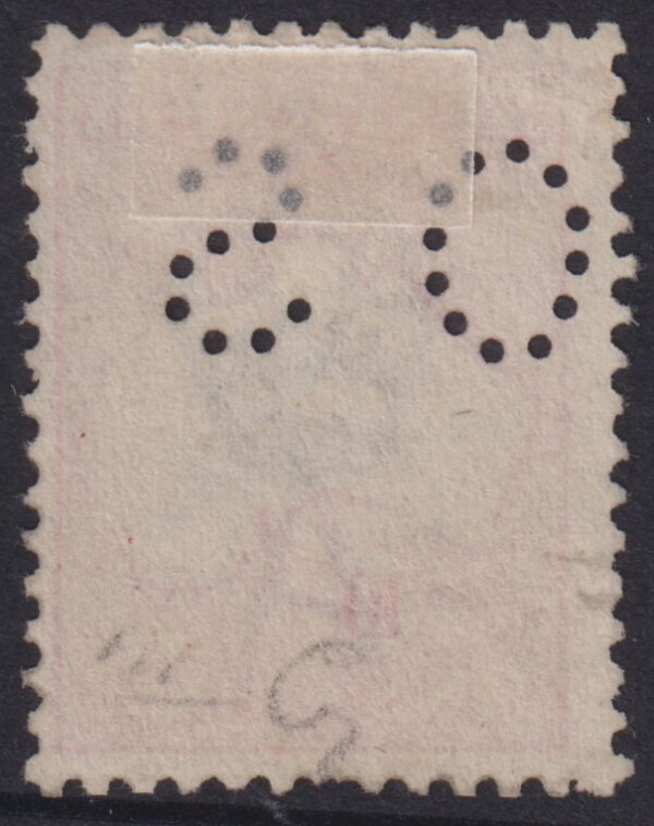 AUSTRALIA - 1915 ROO 3rd Wmk 10/- 'PINK & GREY' OS SG Ø51 GU Cv $500 [E5044]