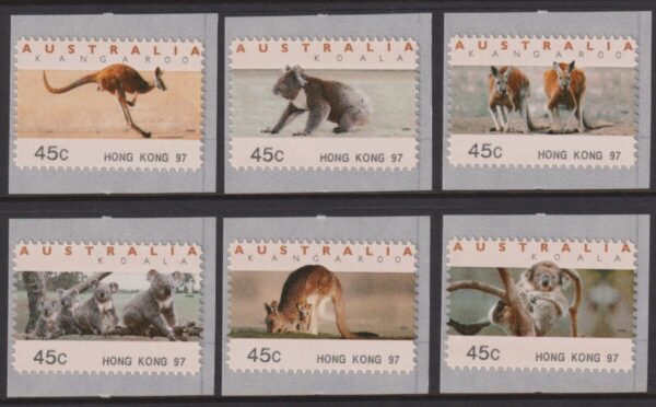 AUSTRALIA - 1997 45c CPS 'Hong Kong 97'  BW1808A/F MNH Cv $8 [E5122]