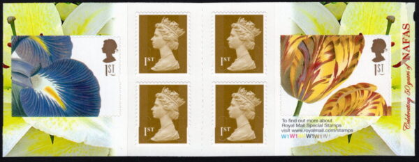 GREAT BRITAIN - 1997 'GREETINGS - FLOWER PAINTINGS' Self Adhesive Booklet MINT[E4994]