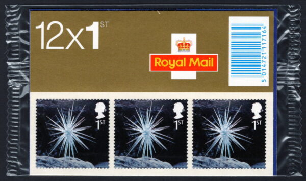 GREAT BRITAIN - 2003 'ICICLE STAR' Self Adhesive Booklet MINT [E4986]