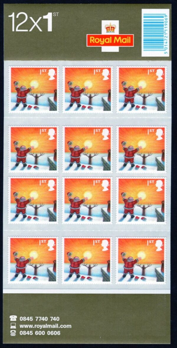 GREAT BRITAIN - 2004 'CHRISTMAS- CELEBRATING THE SUNRISE' Self Adhesive Booklet Pane MINT [E5296]