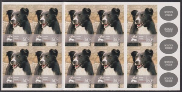 AUSTRALIA - 2008 'WORKING DOGS - Border Collie' Self Adhesive Booklet Mint [E5379]