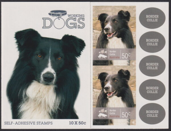 AUSTRALIA - 2008 'WORKING DOGS - Border Collie' Self Adhesive Booklet Mint [E5379]