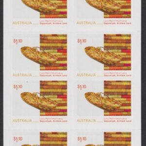 AUSTRALIA - 2022 'ABORIGINAL FIBRE ART' Self Adhesive Booklet Mint [E5238]