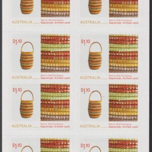 AUSTRALIA - 2022 'ABORIGINAL FIBRE ART' Self Adhesive Booklet Mint [E5237]