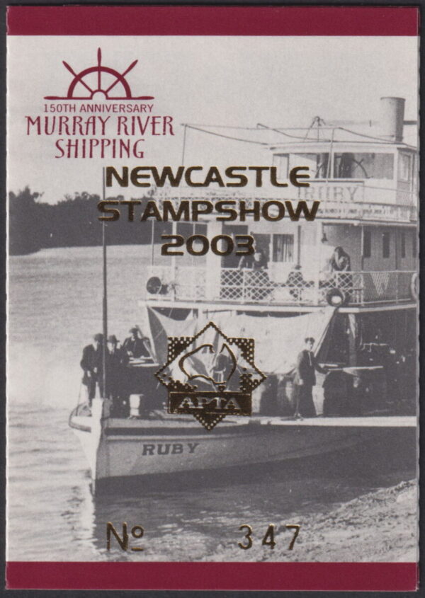 AUSTRALIA - 2003 'MURRAY RIVER' APTA Overprint No.347 Self Adhesive Booklet Mint [E5436]