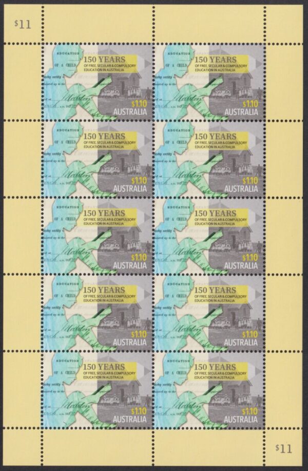 AUSTRALIA - 2022 '150 YEARS of COMPULSORY EDUCATION' Miniature Sheet MNH [E5270]