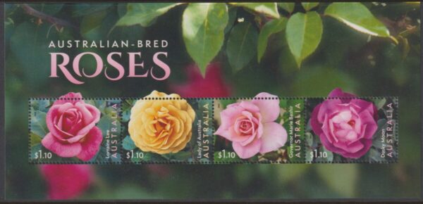 AUSTRALIA - 2022 'AUSTRALIAN BRED ROSES' Miniature Sheet MNH [E5267]