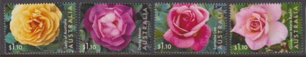 AUSTRALIA - 2022 'AUSTRALIAN BRED ROSES' Strip of 4 MNH [E5272]