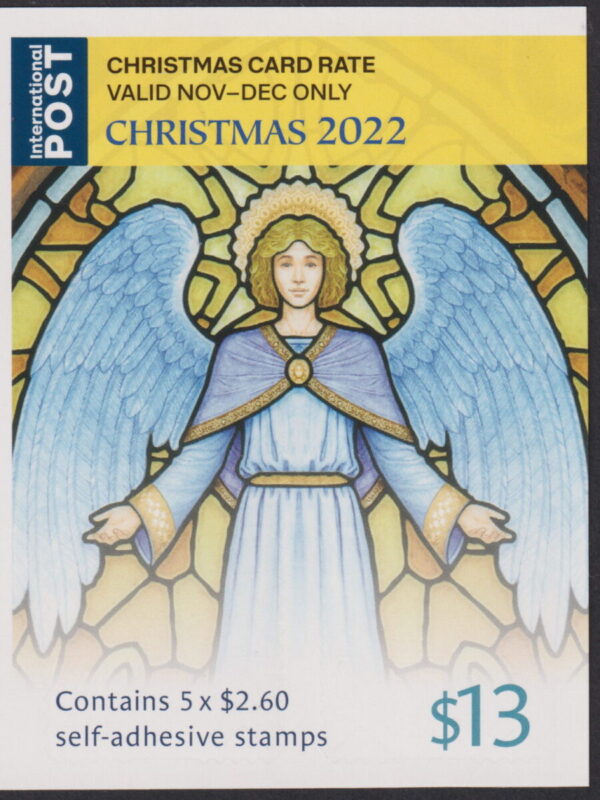 AUSTRALIA - 2022 'CHRISTMAS - Angel' International Self Adhesive Booklet Pane Mint [E5283]