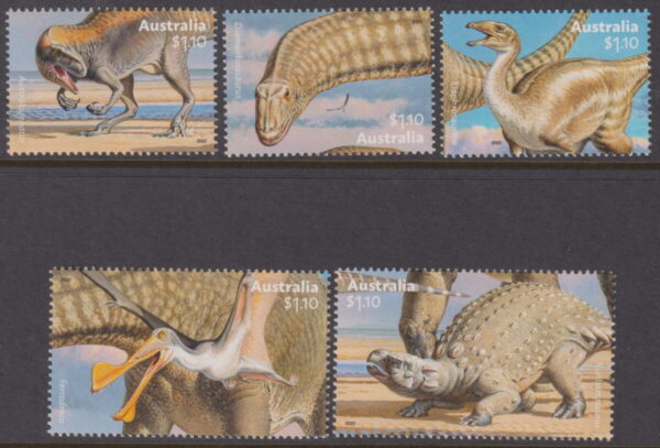 AUSTRALIA - 2022 'DINOSAURS' Set of 5 MNH [E5271]