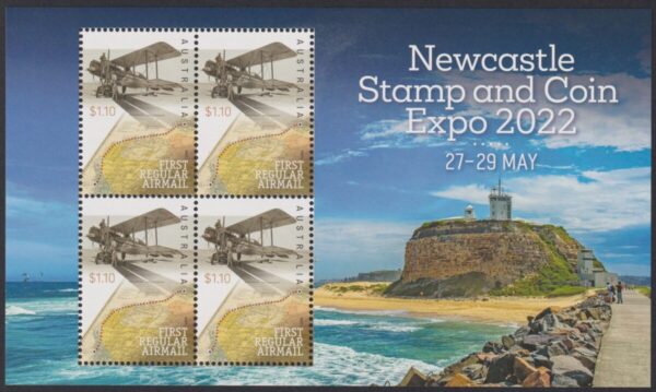 AUSTRALIA - 2022 'NEWCASTLE STAMP & COIN SHOW' Miniature Sheet MNH [E5391]