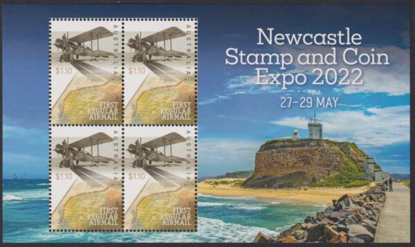 AUSTRALIA - 2022 'NEWCASTLE STAMP & COIN EXPO' Miniature Sheet MNH [E5284]