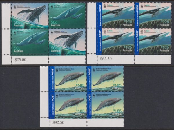 AUSTRALIA - 2006 'WHALES DOWN UNDER' Set in Corner Blocks MNH [E5468]