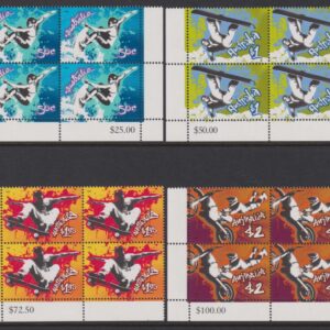 AUSTRALIA - 2006 'EXTREME SPORTS' Set of 4 corner blocks MNH [E5470]