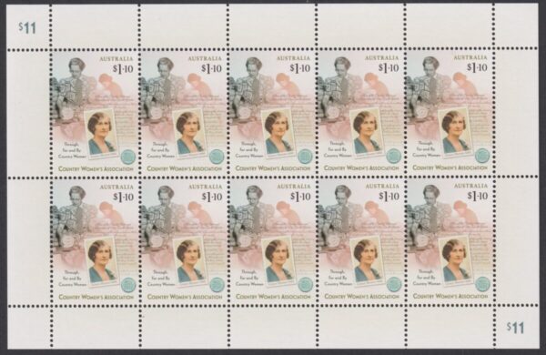 AUSTRALIA - 2022 'CENTENARY OF COUNTRY WOMEN'S ASSOCIATION' Sheetlet MNH [E5250]