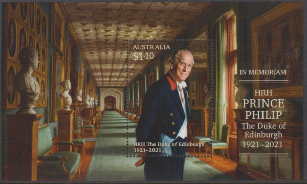 AUSTRALIA - 2022 'MEMORIAM of HRH PRINCE PHILIP' Miniature Sheet MNH [E5256]