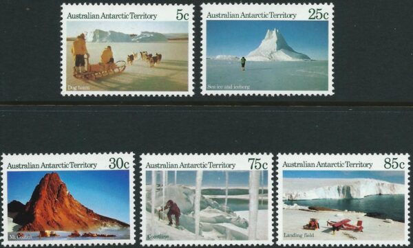 AAT - 1984 'ANTARCTIC SCENES' Series I Set of 5 MNH [E4831]