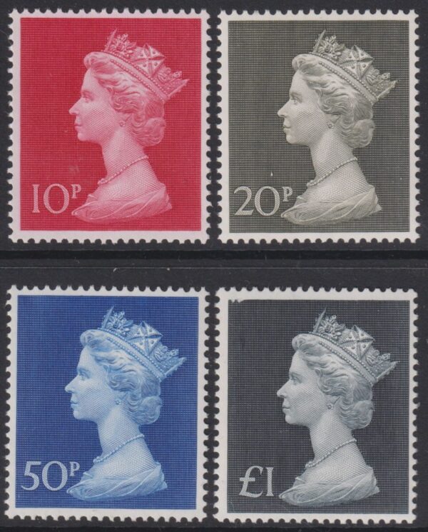 GREAT BRITAIN - 1970 QE2 DEFINITIVES to £1 BLACK  SG 839/831b MNH Cv £6 [E5516]