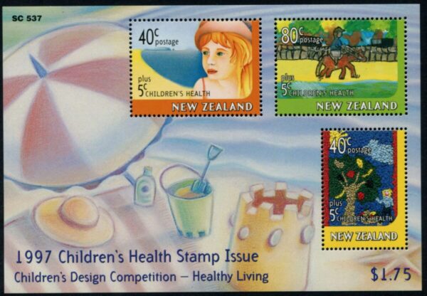 NEW ZEALAND - 1997 'CHILDREN'S DESIGN COMPETITION' Health Miniature Sheet MNH [E5607]