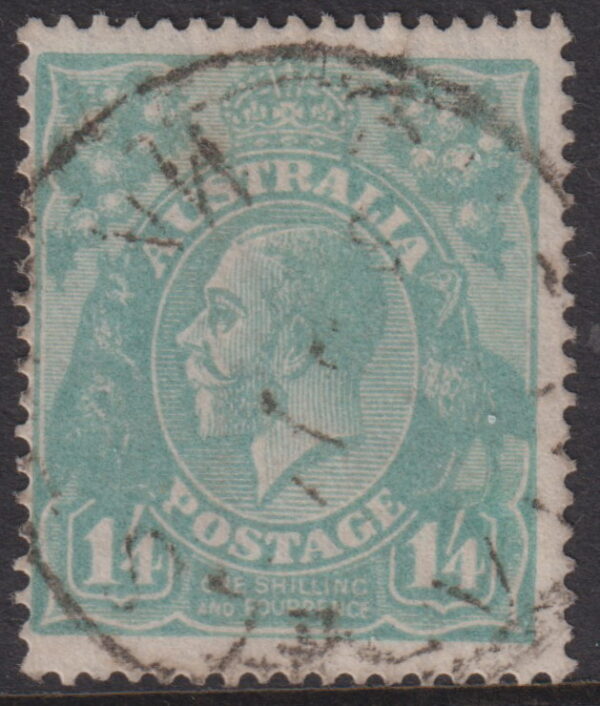 AUSTRALIA KGV - 1927 SM Wmk 1/4d TURQUOISE  SG 93 GU Cv £40 [E5970]