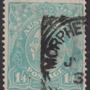AUSTRALIA - 1928 KGV SM Wmk 1/4d 'TURQUOISE' SG104 FU Cv £26 [E5972]
