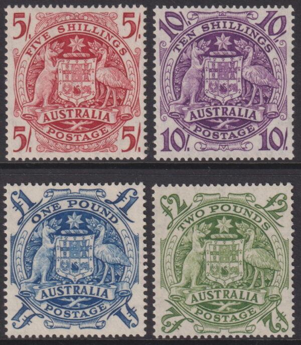 AUSTRALIA - 1948 Set to £2 ARMS  SG 224a/d MNH Cv £140 [E5988]