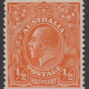 AUSTRALIA - 1928 KGV SM Wmk ½d 'ORANGE' SG 94 MNH Cv $30 [E6124]