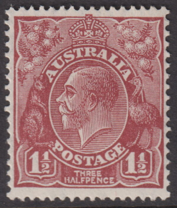 AUSTRALIA  KGV  - 1930 SM Wmk 1½d BROWN  SG 97 MNH Cv $30 [E6128]